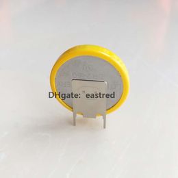 300pcs Per Lot 550mAh CR2450 3V lithium Coin Button Battery with 3 Soldering Pins tabs for PCB