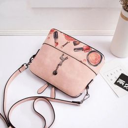 Evening Bags Women's Fashion Printing With Cute Animal Pendant All-match Shell Bag Large Capacity ShoulderBag CrossbodyBag Office Daily