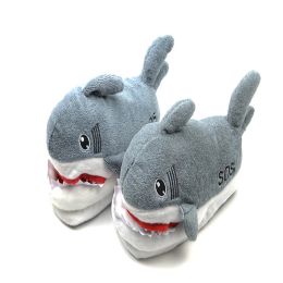 Flops Cartoon Shark Funny Slippers Shoes Girls Lovely Indoor Slippers Soft Home Shoes Plush Winter Warm Slippers NonSlip For Couple