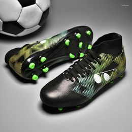 American Football Shoes ZHENZU Size 36-45 Men Boys Soccer Boots High Ankle Kids Cleats Training Sport Sneakers