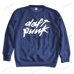 Men's Hoodies Sweatshirts new hoodies cotton hoody tops Man crew neck sweatshirts DAFT PUNK unisex top Bigger Size Homme Black sweatshirt 24318