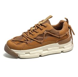 HBP Non-Brand High aesthetic value new high rise thick sole fashionable wear-resistant and breathable sports shoes