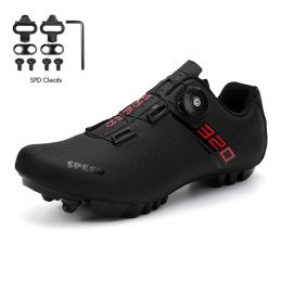 Boots Mtb Cycling Shoes Men Women Road Bike Boots Ultralight Flat Racing Speed Sneaker Spd Cleats Mountain Bicycle Shoes Selflocking