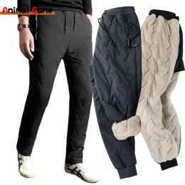 Pants Winter Men's Thermal Fleece Jogger Pants Sherpa Lined Sweatpants Winter Warm Thick Track Pants