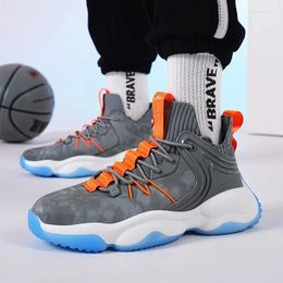 Basketball Shoes Men's Fall Winter Non-slip Season Running Dad Fashion Thick Sole High Top Casual Sneakers