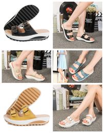 Designers Sandal Slippers Slide Shoe Men Women Buckle Classic Fashions Sandal sizes 35-42 GAI Fashion Floral Slipper black white Green