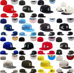 2024 Men's Classic Black Colour New York Flat Peak series Heart Full Size Closed Caps Fashion Hip Hop Baseball Sports All Team Fitted Hats In Size 7- Size 8 Love Hustle WS-011