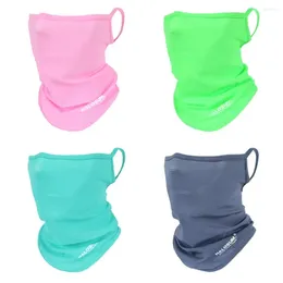 Scarves Breathable Bike Mask Fashion Windproof Dustproof Solid Colour Sun UV Protection Silk Full Face Hiking Cycling