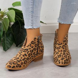 Dress Shoes Leopard Spring Mid Heels Women 2024 Suede Chunky Gladiator Designer Casual Walking Pumps Brand Femme Zapatillas