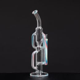 glass smoking pipe hookah hookahs dab rigs smoking accessories oil burner shisha bongs for ash catchers sex toys recycler bubbler Customizable 18mm and 14mm
