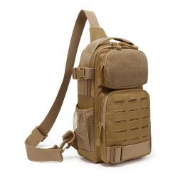 Bags Tactical Bag Military Molle System Men Women EDC Sling Shoulder Bag Hunting Accessories Pistol Case Waterproof Zipper Pack Black