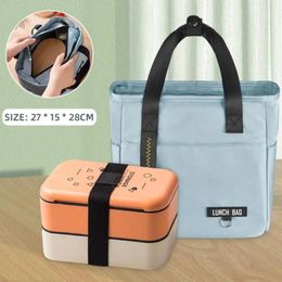 Dinnerware Storage Insulated Meal Bag Simple Lunch Box For Office Workers Convenient Prep Containers Eco-friendly