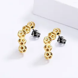 Stud Earrings Retro Ins Natural Shell Fritillary Simple Flower Female Gold Five Consecutive Ball Ear Studs For Ladies Wedding Jewellery