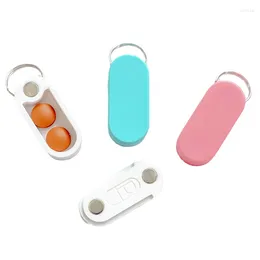 Bottles Portable Box Keyring Waterproof Keychain Holder Mini Organiser Case Travel Container For Outdoor Camping