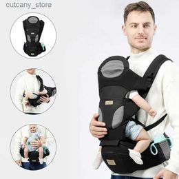 Carriers Slings Backpacks 4 in1 Baby Carrier Waist Stool With Storage Bag Kangaroo Shoulder Swaddle Sling Infant Kid Wrap Ergonomic Backpack Hipseat L240318