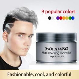 Color Mofajang Color hair wax Hair Styling Temporary Dye Disposable Fashion Styling Hair Dye Coloring Mud cream edge control