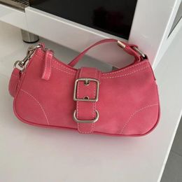 Evening Bags Fashion Design Women's Shoulder Crossbody Vintage Rose Red Ladies Chain Underarm Bag Female Girls Clutch Purse Handbags