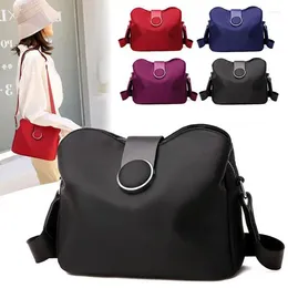 Shoulder Bags Fashion Women Crossbody Bag Black Soft Nylon Patchwork Messenger Small Flap Bolsas Feminina