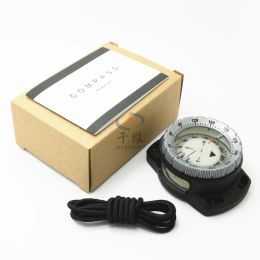 Compass 448D Waterproof Luminous Dial Portable Diving Navigation Durable Wrist Strap Wristband Sighting