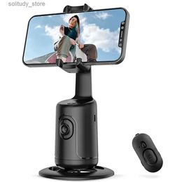 Stabilisers Facial tracking automatic mobile phone holder AI intelligent universal joint 360 smartphone video Vlog real-time Stabiliser tripod Q240319