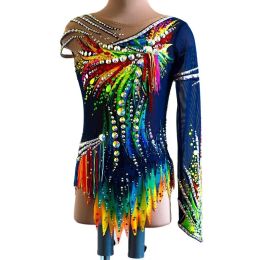 Gymnastics Custom Rhythmic Gymnastics Competition Dress for Girls and Women, Artistic Gymnastics Dresses, Elastic Spandex, 1 Piece