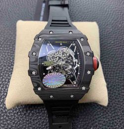 Richa Business Leisure Rm35-01 Relógio mecânico totalmente automático com fita de relógio masculino