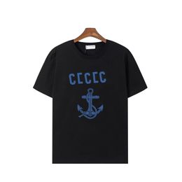 C Brand New Designer Tees Luxury T-Shirt For Men Letters Fashionable Top Ship Anchor Women T Shirts