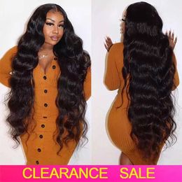 Synthetic Wigs Synthetic Wigs Body Wave Transparent 13x6 HD Lace Front Human Hair Wigs Remy Raw Indian Wavy 13x4 Lace Frontal Wig For Women 5x5 Glueless Wig 240329