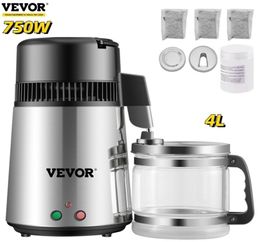 VEVOR 4L Pure Water Philtre 304 Stainless Steel Home Water Bottle Drinking Distiller Machine Electric Dental Filtration Purifier 223518252