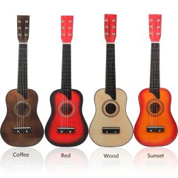 Guitar 25 Inch 6 Strings Basswood Acoustic Guitar Wood Classical Small Guitar for Kids/Girls/Boys/Beginners Gift Toy Instruments