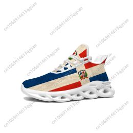 Shoes Dominican Republic Flag Flats Sneakers Mens Womens Sports Running High Quality Sneaker Lace Up Mesh Footwear Tailormade Shoe