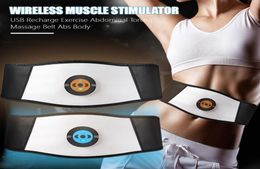 Abdominal Toning Belt Abdomen Vibration Body Slimming Belt EMS Trainer Electric Muscle Stimulator Fitness Massager Waist Support Q6109873