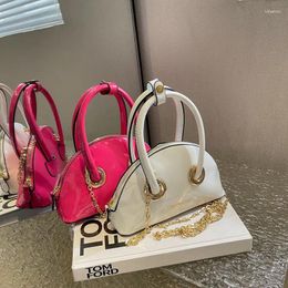 Evening Bags Trendy Chain Shell Tote Shoulder Crossbody For Women Handbags And Purses 2024 Fashion Hobos Ladies Messenger