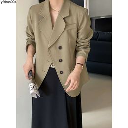 Jiangzuo Early Spring New High Setting Silhouette Matcha Green Small Suit Coat Womens Advanced Design Sense Top 575 2x7a