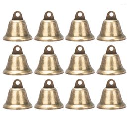 Party Supplies 20Pcs Bell Decoration Iron Adornment Holiday (Bronze)