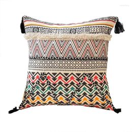 Pillow National Style Cotton Throw Case Embrace Braided Cover Livingroom Sofa