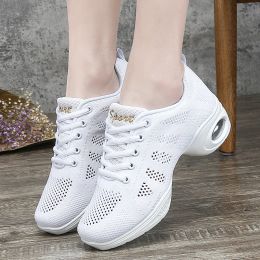 shoes Sneakers Dance Shoes For Women Flying Woven Mesh Comfortable Modern Jazz Dancing Shoes Girls Ladies Outdoor Sports Shoes Zapatos