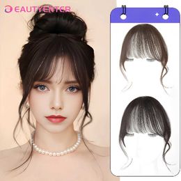 Synthetic Wigs Bangs Bangs wig female curly French air bangs with thin forehead patch S-shaped sideburns bangs wig piece 240328 240327
