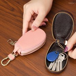 Storage Bags Car Key Wallets Women Couples Zipper Door Keys Mini Portable Multi-function Simple Solid Protection Classic Unisex