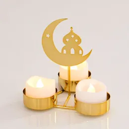 Candle Holders Eid Mubarak Ramadan Candlestick Decoration Islamic Muslim Party Holder Dining Table Al Adha Decor