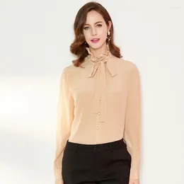 Women's Blouses And Tops Silk Flesh Crepe Loutus Floral Office Formal Casual Shirts Plus Large Size Spring Summer Sexy Femme