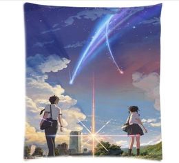 Decorative Kiminonawa Pillowcase YOUR NAME Tachibana Taki Printed Design Miyamizu Mitsuha Custom Rectangle Body Pillow Case5593423