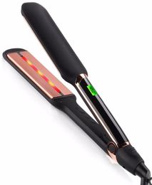 Infrared Hair Straightener Professional Ionic Ceramic Tourmaline Plates 30s Fast Heating Flat Iron4633436