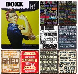 Life Metal Sign Vintage Metal Plaque Plate Wall Decor Tin Signs We Can Do It Poster Gift4132326