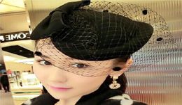 England ancient style hat female cap Small pure wool hat bride headdress autumn and winter hat HT226158949