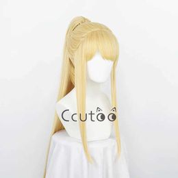 Synthetic Wigs Cosplay Wigs Winry Rockbell Wig From Anime FULLMETAL ALCHEMIST Golden Long Synthetic Hair Chip Ponytail Cosplay Costume Wigs 240328 240327