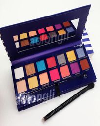 New Arrivals Makeup Riviera 14 Colour eyeshadow palette with brush beauty shimmer matte eye shadow hills palette fast ship7621324