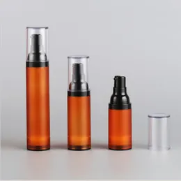 Storage Bottles 30ml Frosted Brown Airless Bottle Sprayer Toner/Serum/Lotion/Emulsion/Foundation/UV Essence Skin Care Cosmetic Packing