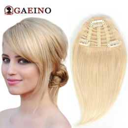 Bangs Clip In Hair Bangs Hairpieces 613# Natural Fringe Bangs With 3 Clips 100% Remy Human Hair Clip In The Front Side Bangs For Women