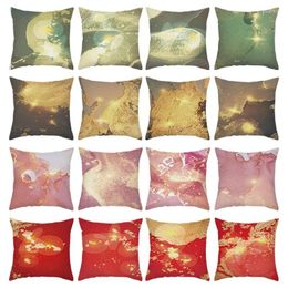 Pillow Geometric Gold-plated Simple Wind Home Printing Cover Decorative Pillows Decor Fall Throw